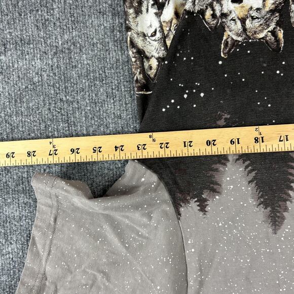Kith Shirt Mens Extra Large Monday Program Wolves T Shirt All Over Print Forest - Picture 8 of 10